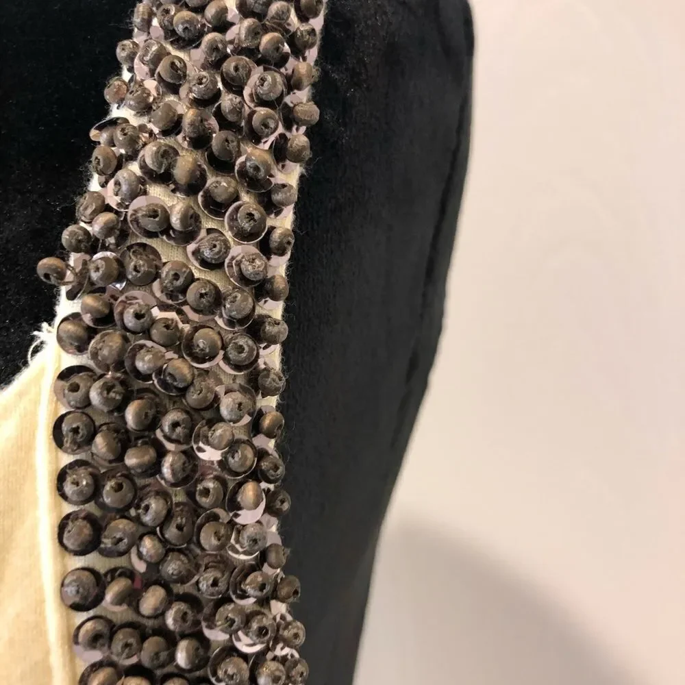 Christoper Fischer yellow beaded tank top small - Picture 4 of 9